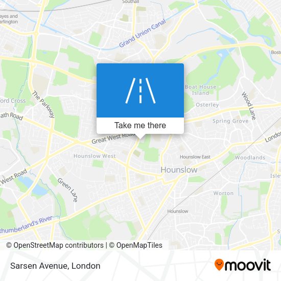Sarsen Avenue map