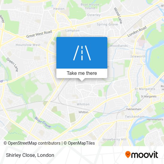 Shirley Close map