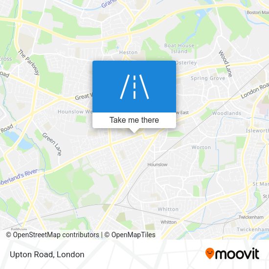 Upton Road map