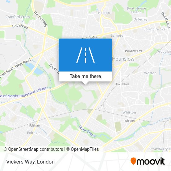 Vickers Way map
