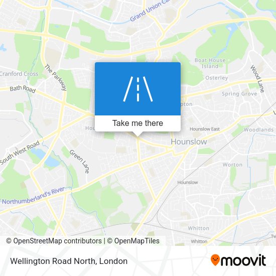 Wellington Road North map