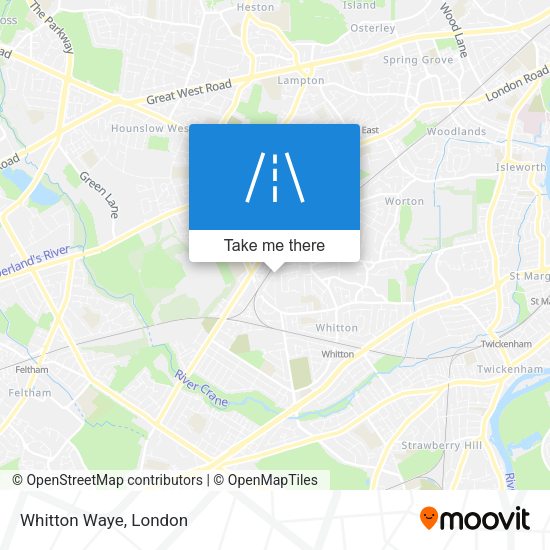 Whitton Waye map