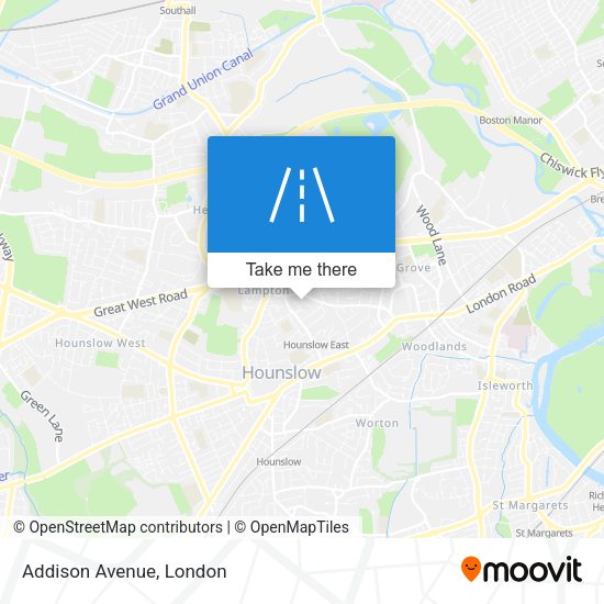 Addison Avenue map