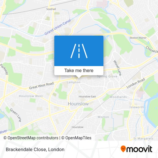 Brackendale Close map