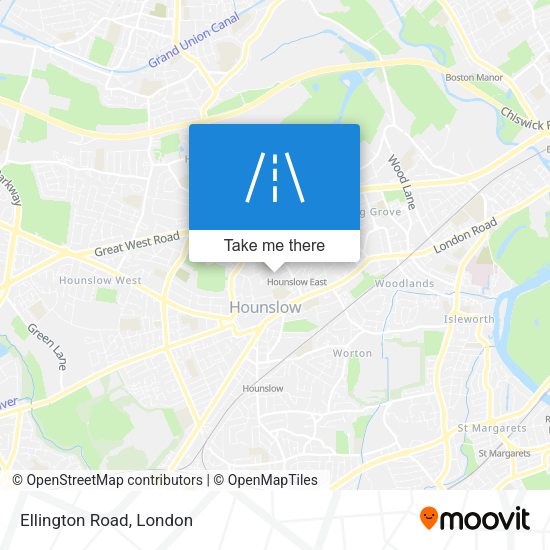 Ellington Road map