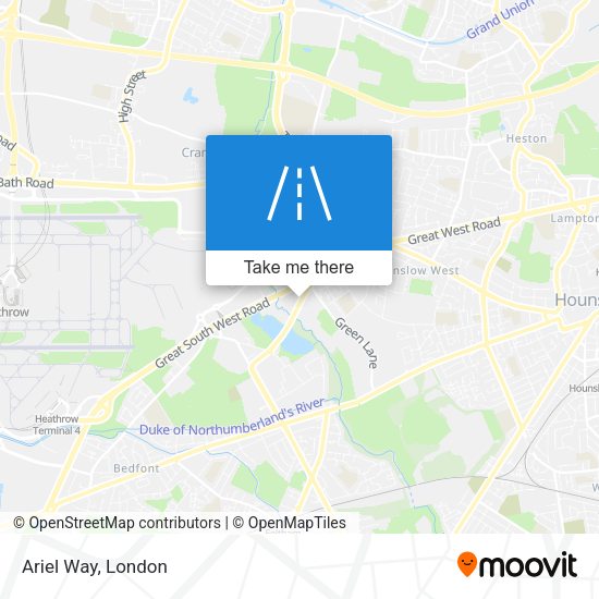 Ariel Way map