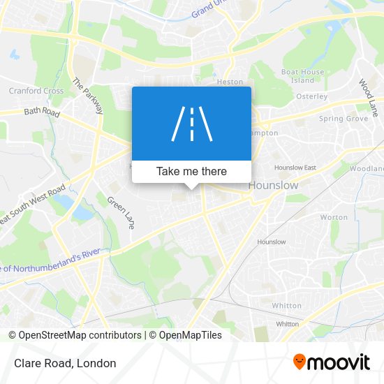 Clare Road map