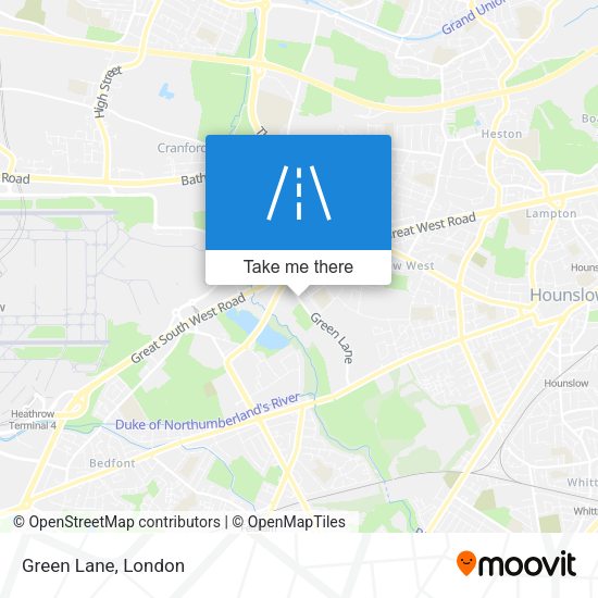 Green Lane map