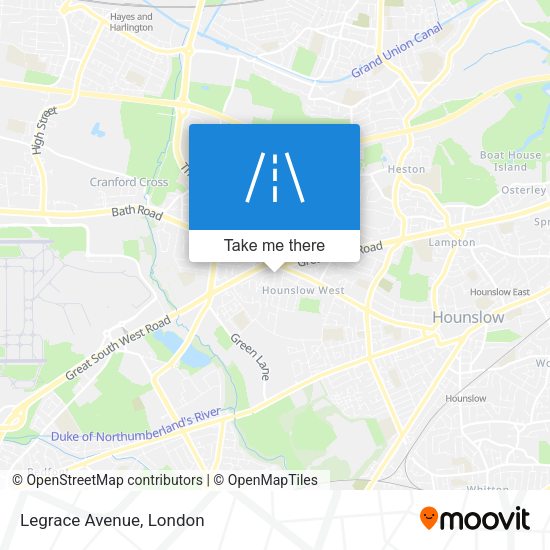 Legrace Avenue map