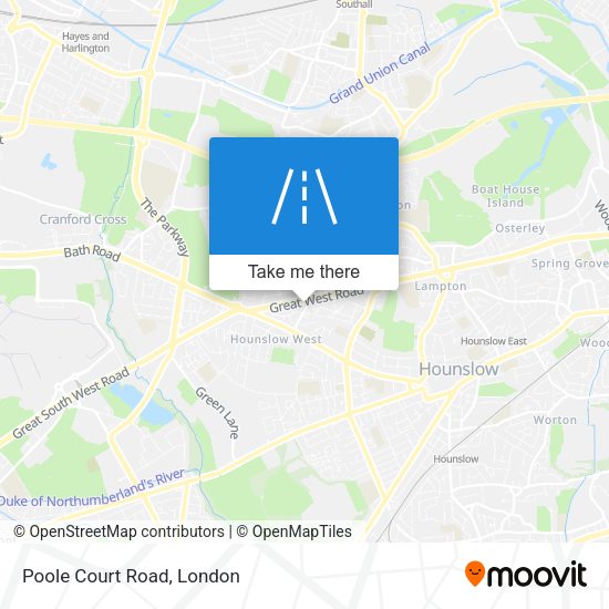 Poole Court Road map