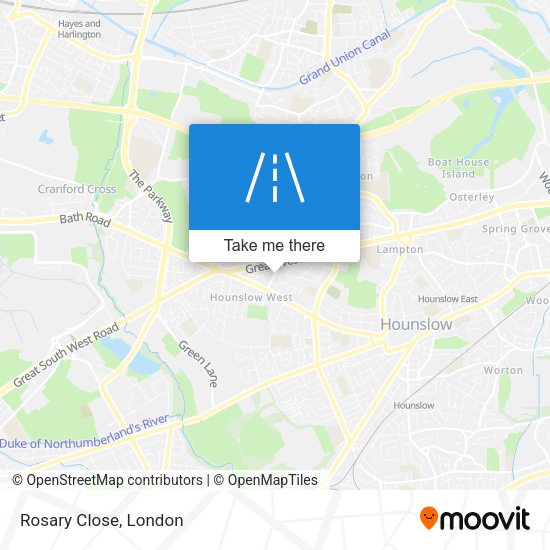 Rosary Close map