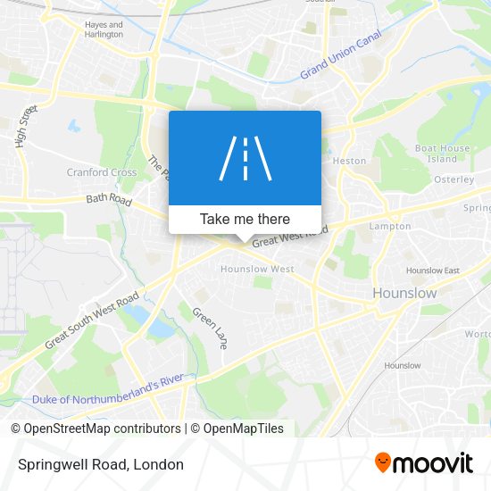 Springwell Road map