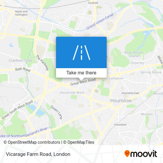 Vicarage Farm Road map