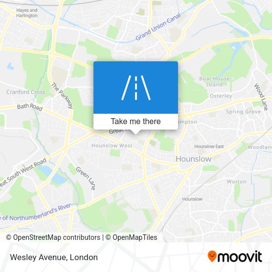 Wesley Avenue map