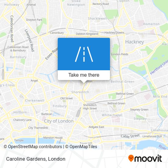 Caroline Gardens map