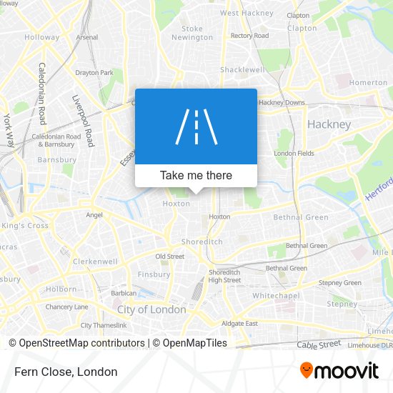 Fern Close map