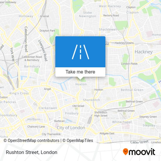 Rushton Street map