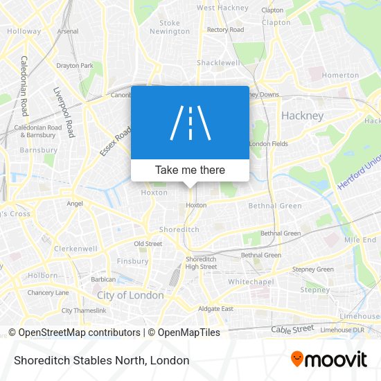 Shoreditch Stables North map