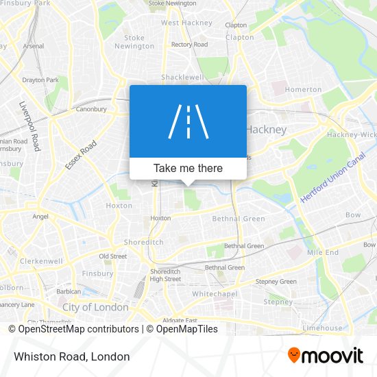 Whiston Road map