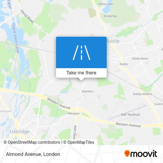 Almond Avenue map