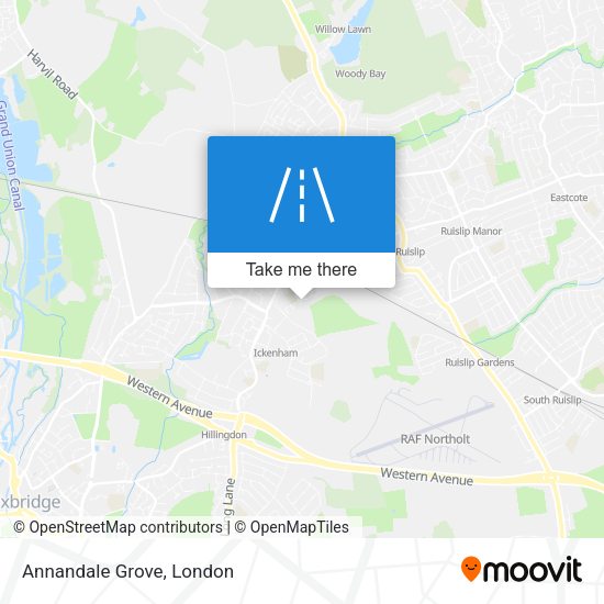 Annandale Grove map