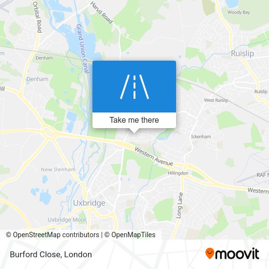 Burford Close map