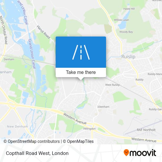 Copthall Road West map