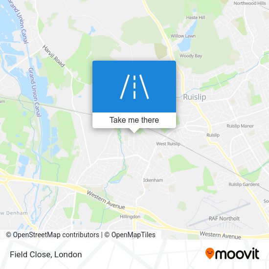 Field Close map