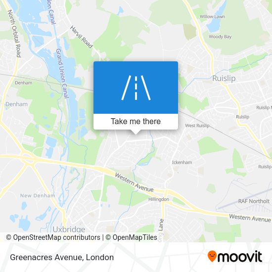 Greenacres Avenue map