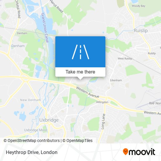 Heythrop Drive map