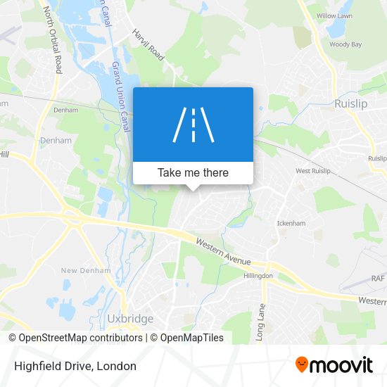 Highfield Drive map