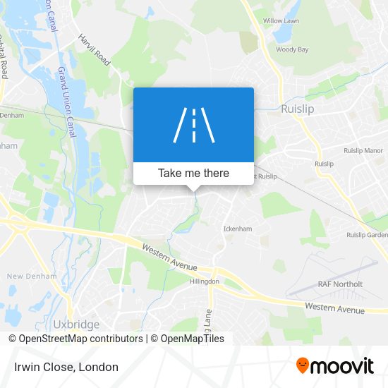 Irwin Close map