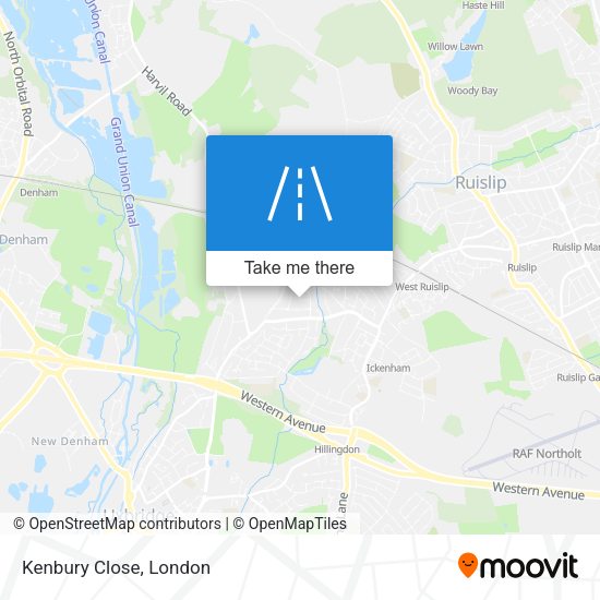 Kenbury Close map