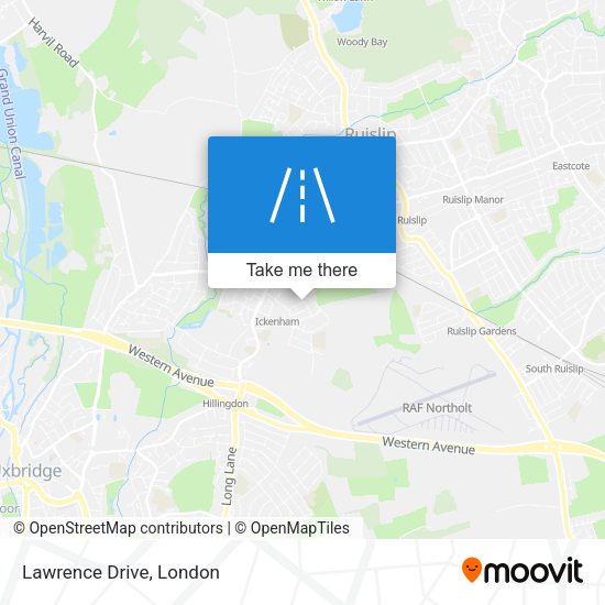 Lawrence Drive map