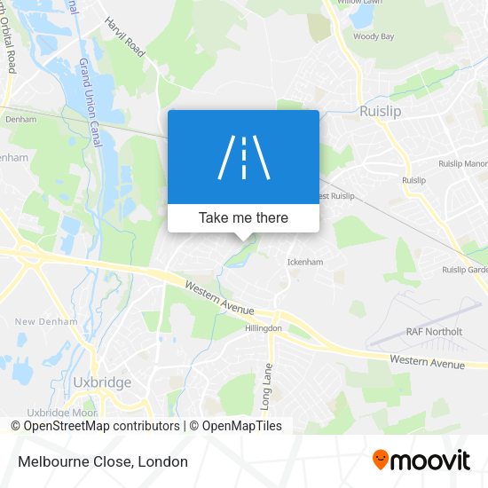 Melbourne Close map