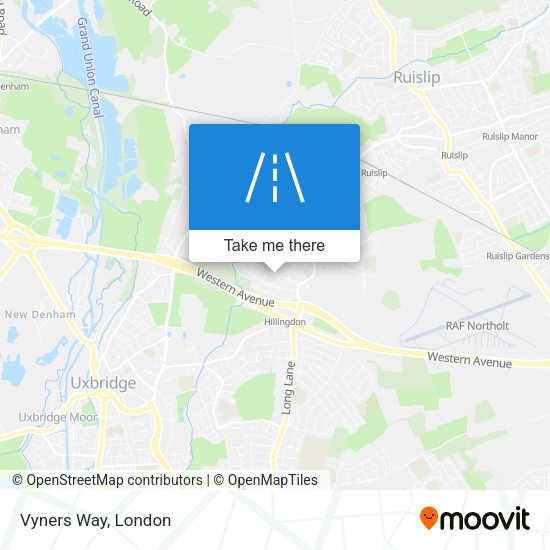 Vyners Way map