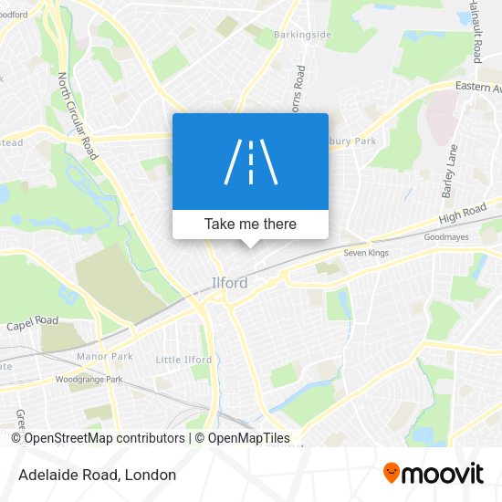 Adelaide Road map