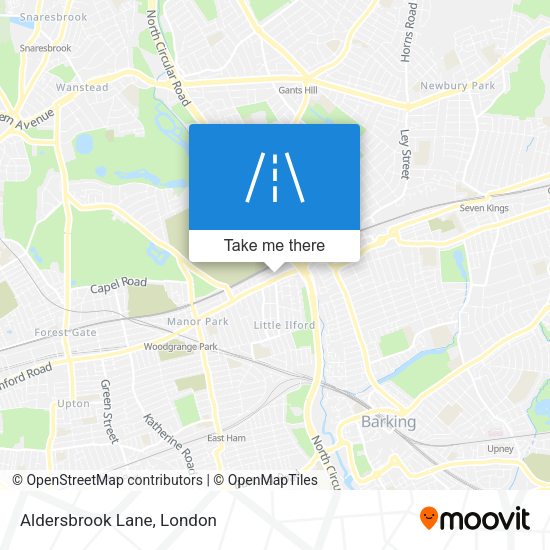 Aldersbrook Lane map