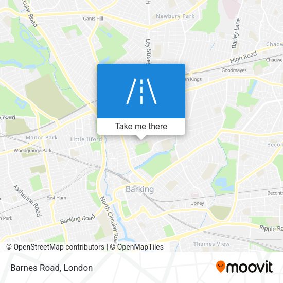 Barnes Road map