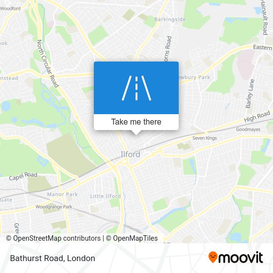 Bathurst Road map