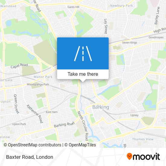 Baxter Road map