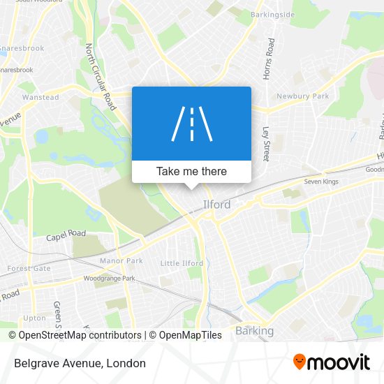 Belgrave Avenue map