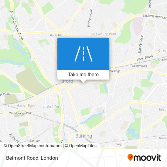 Belmont Road map