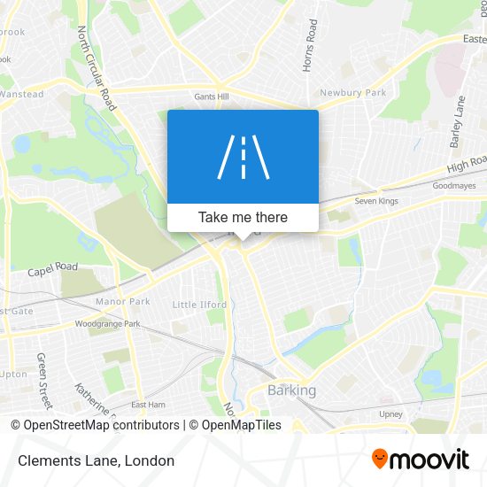 Clements Lane map