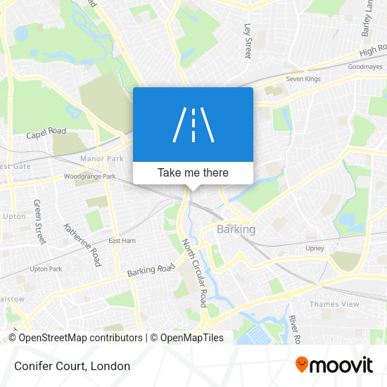 Conifer Court map