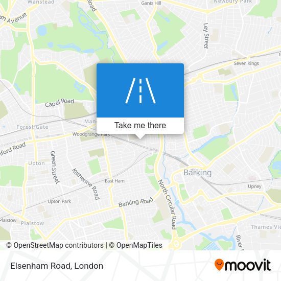 Elsenham Road map