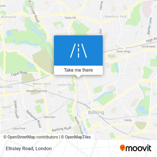 Eltisley Road map