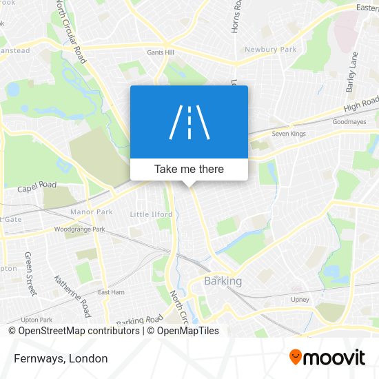 Fernways map