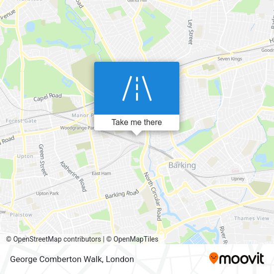 George Comberton Walk map