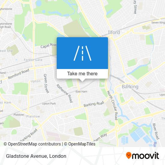 Gladstone Avenue map